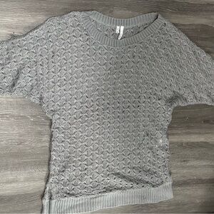 Studio Y Gray Patterned Women's Sweater